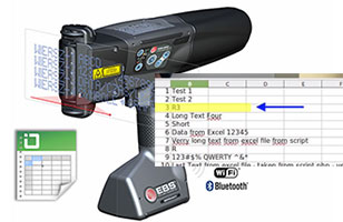 按順序噴印Excel表數據多個信息——智能手持EBS-260升級新功能